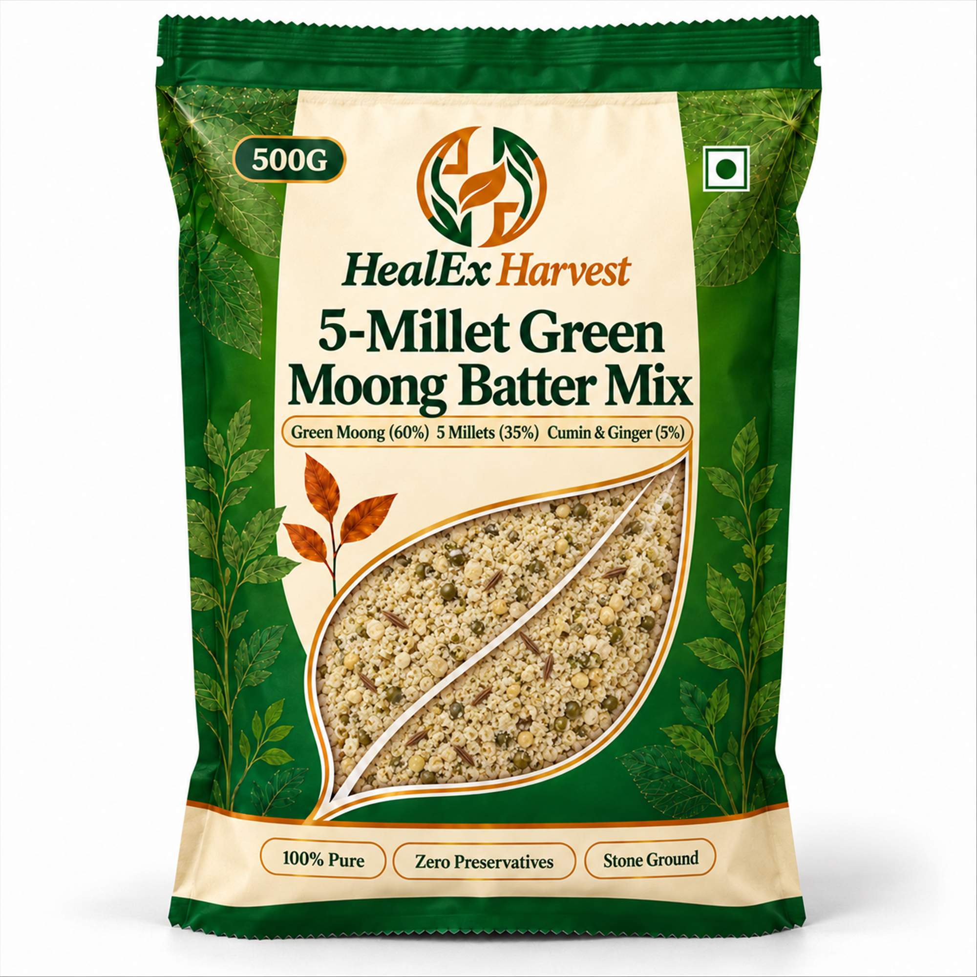 5-Millet Green Moong Batter Mix