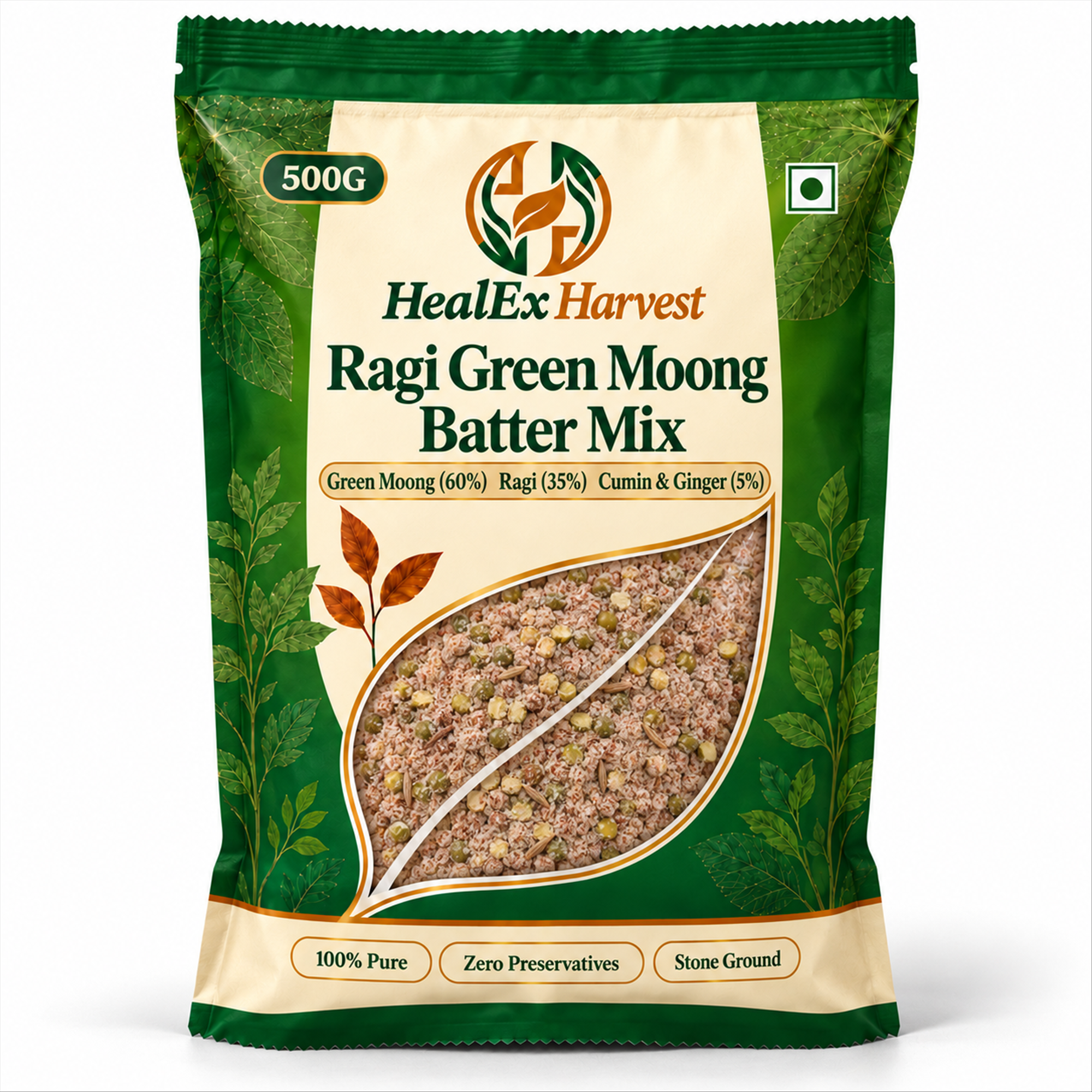 Ragi Green Moong Batter Mix