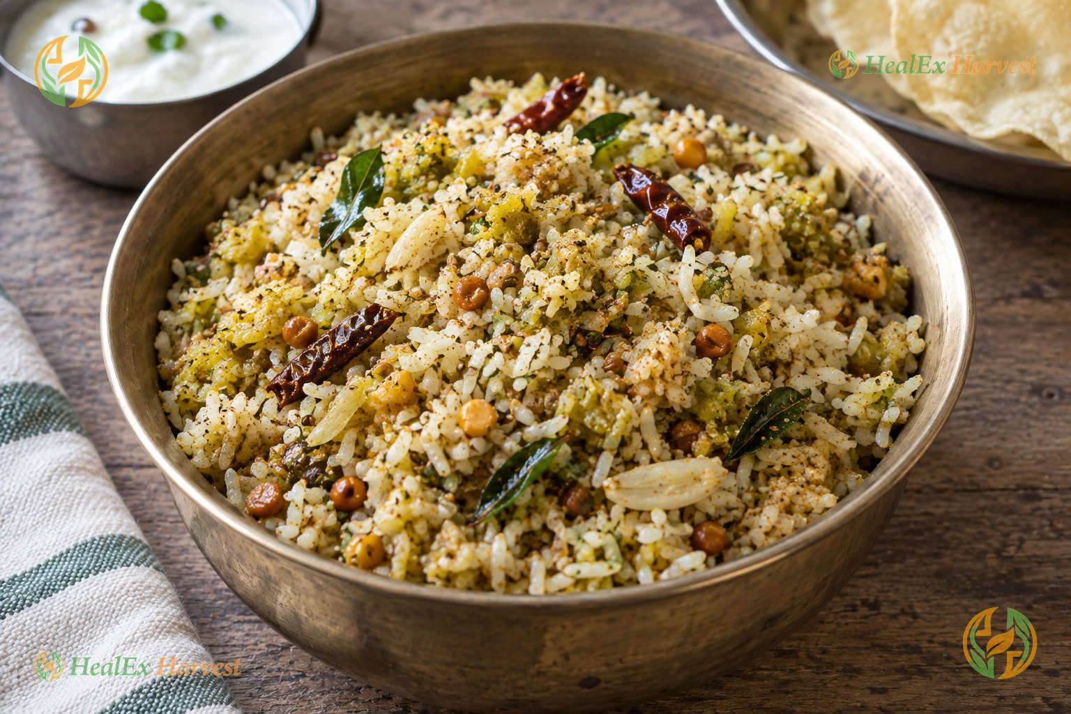 Authentic Andhra Beerakaya Spiced Podi (Ridge Gourd Rice Mix)
