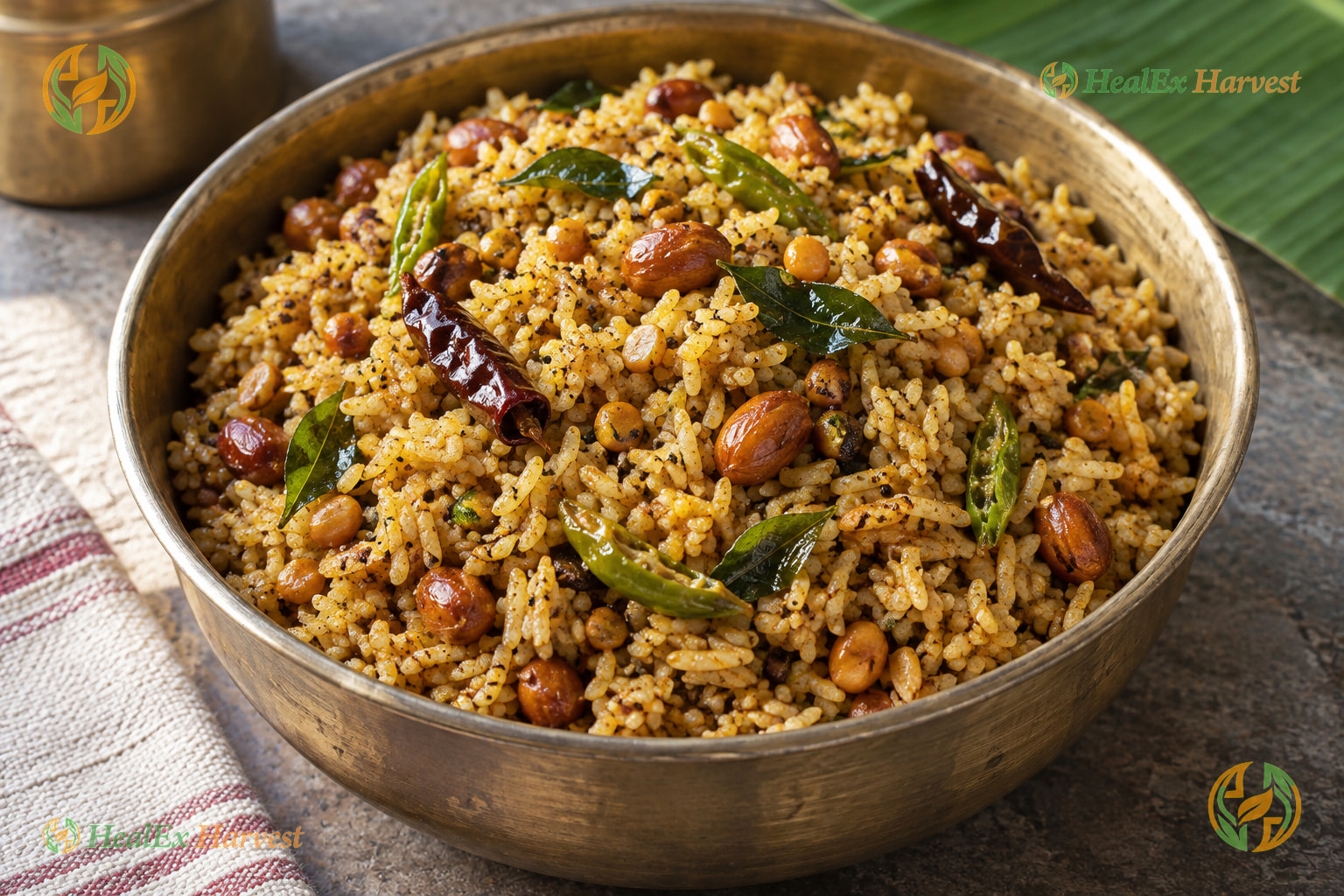 Authentic Andhra Temple Pulihora Paste & Tamarind Rice