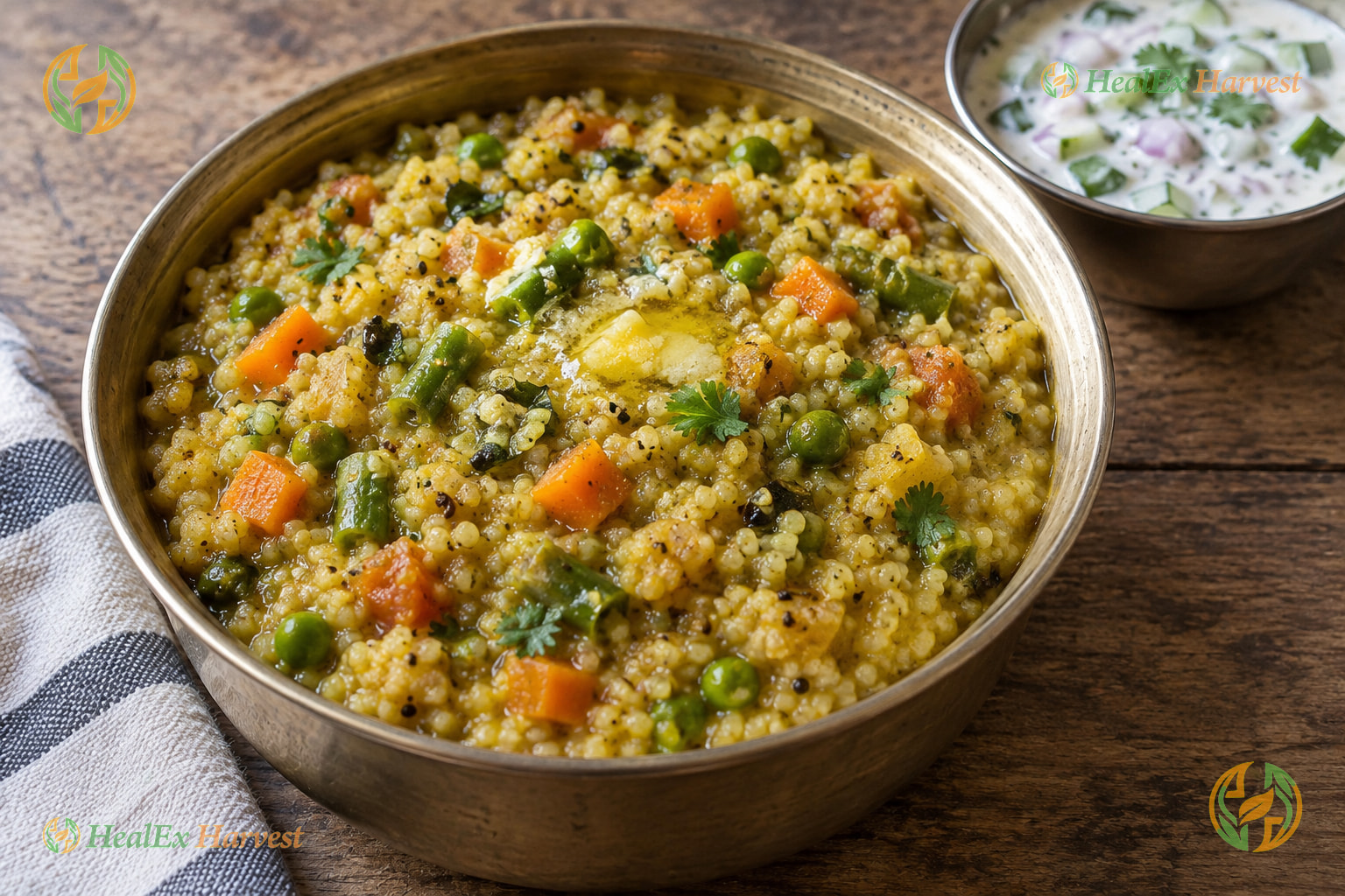 Comforting Kodo Millet Vegetable Khichdi (Arikelu Khichdi)