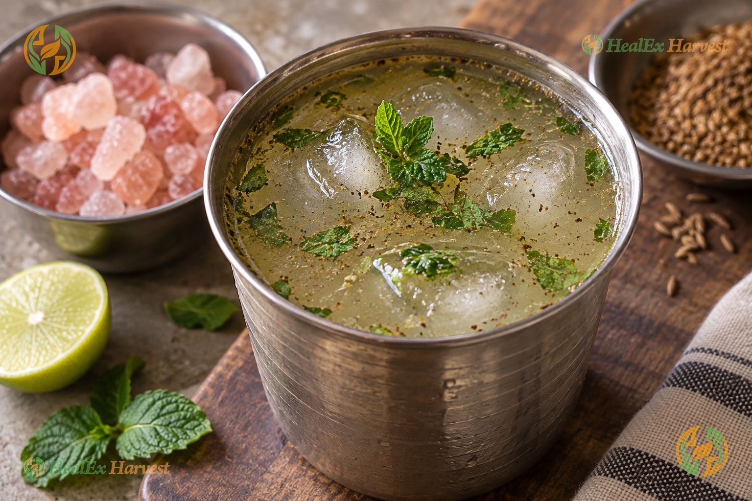 Himalayan Pink Rock Salt Digestive Lime & Cumin Cooler