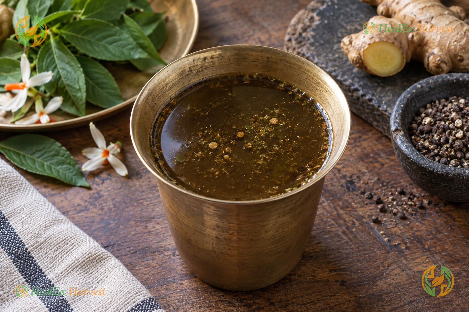Parijata Ginger Herbal Joint Relief Kadha (Nyctanthes Decoction)