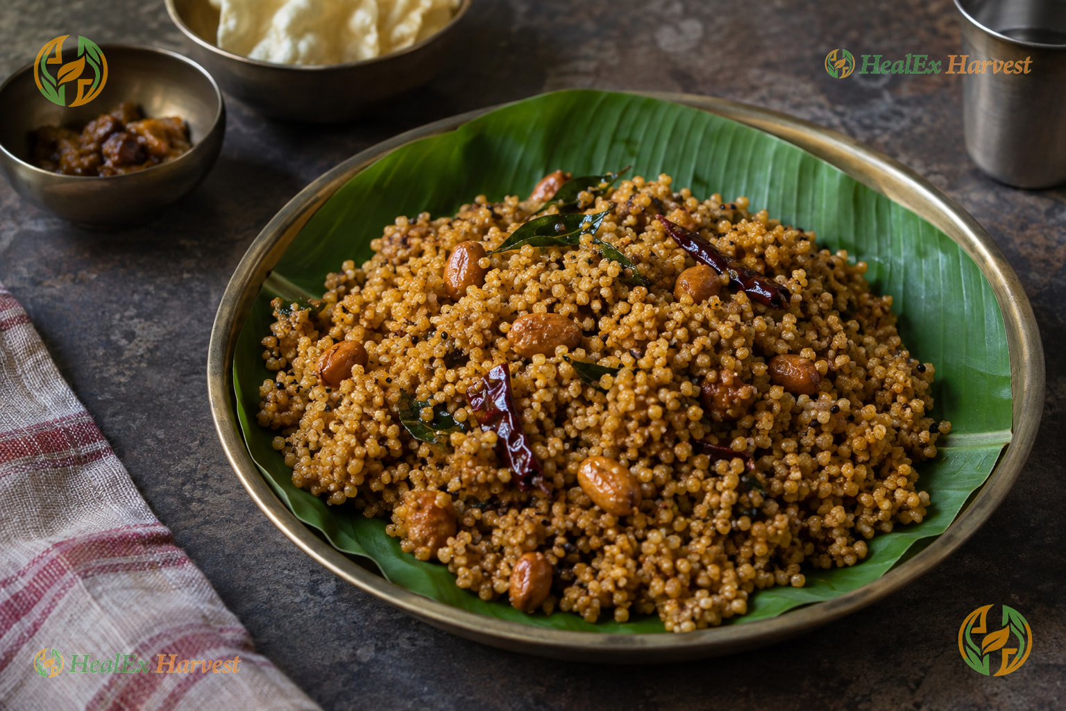 Foxtail Millet Tamarind Rice (Korralu)