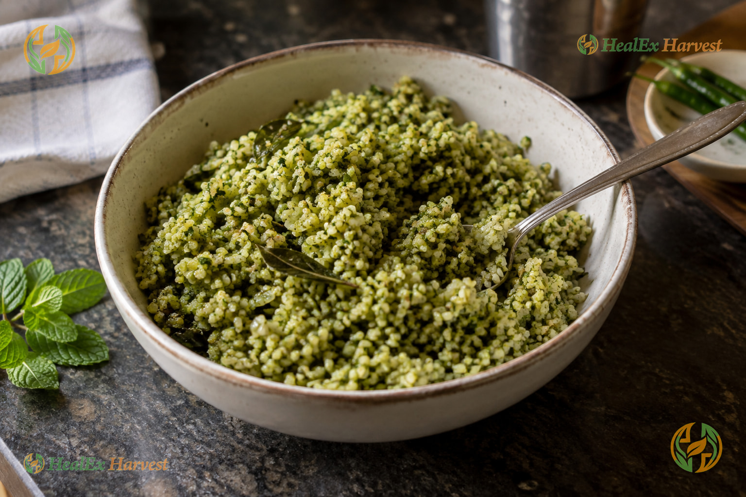 Little Millet Mint Rice (Samalu)