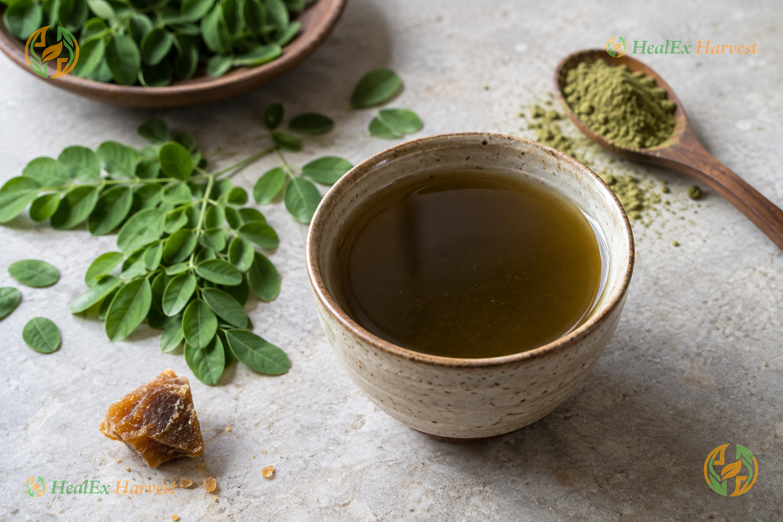 Moringa leaf Kashaya, the decoction Dr. Khadar Vali describes