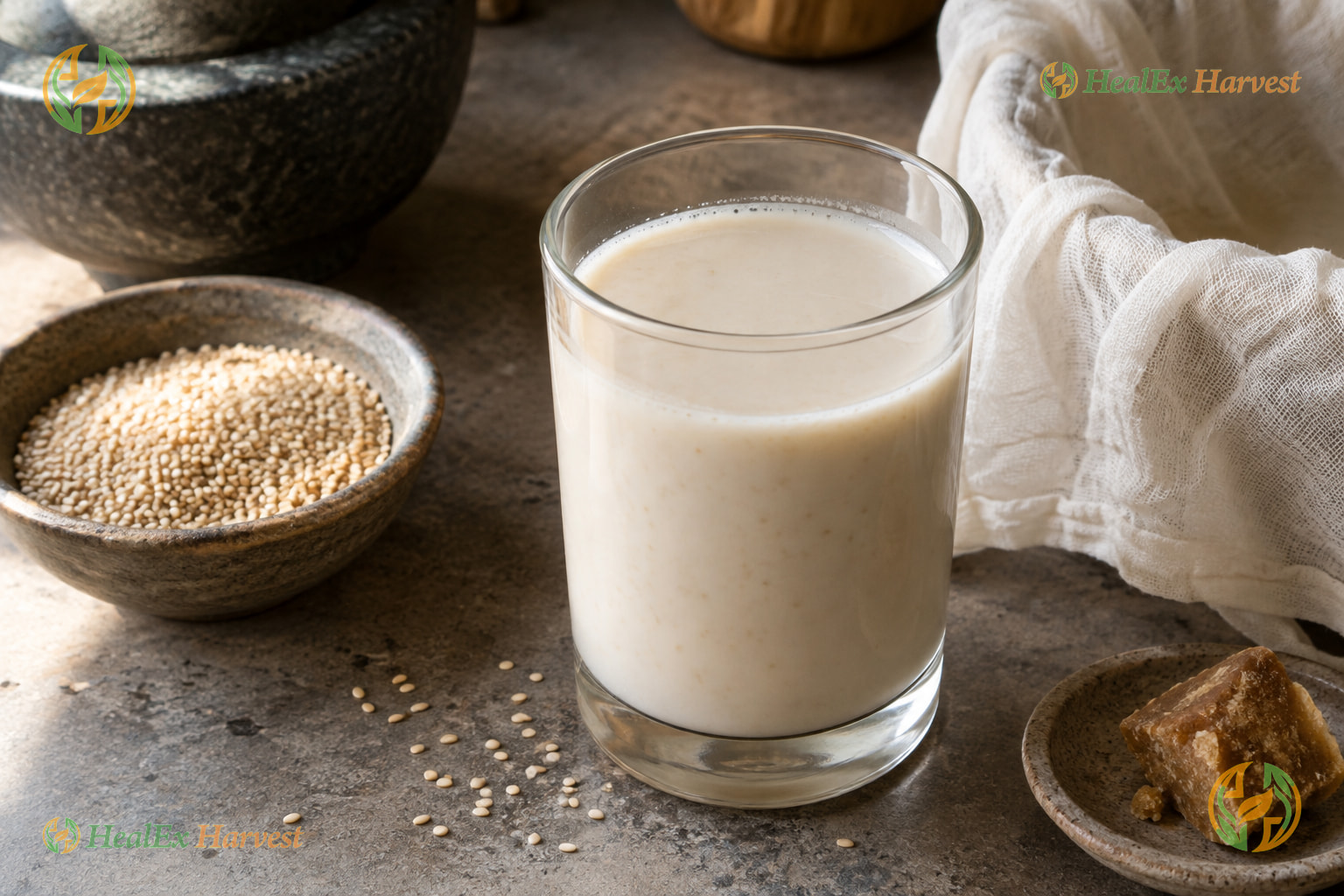 Sesame Milk (Nuvvula Paalu), the plant milk Dr. Khadar Vali describes