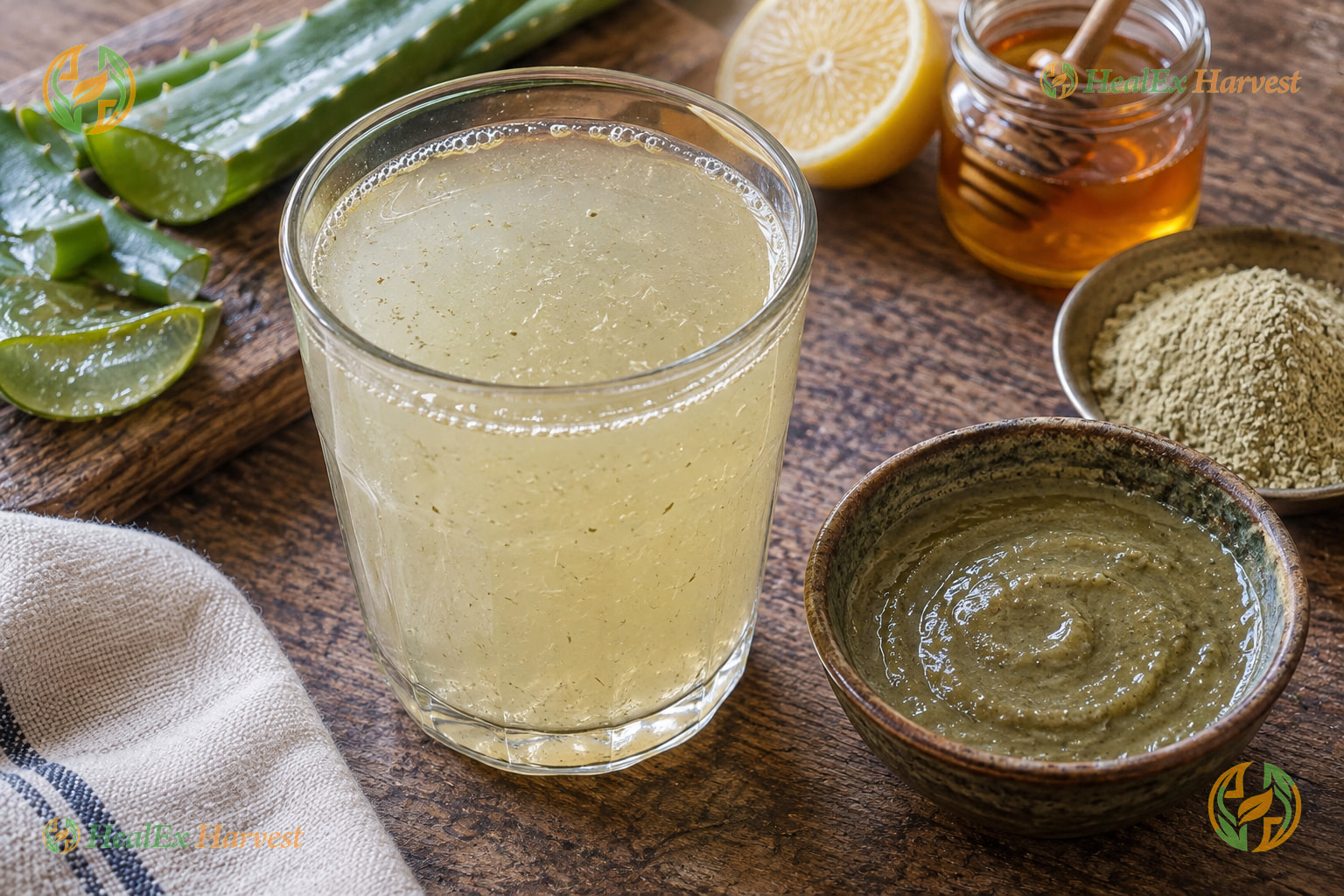 Soothing Aloe Vera Gut Tonic & Cooling Hydration Face Pack