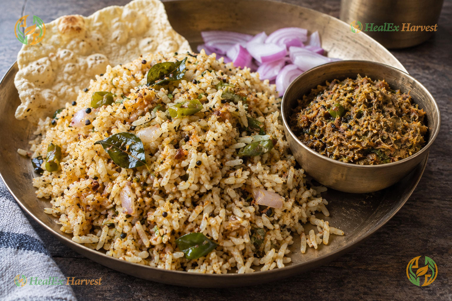 Tangy Raw Tamarind Pachadi & Chinthakaya Rice Mix