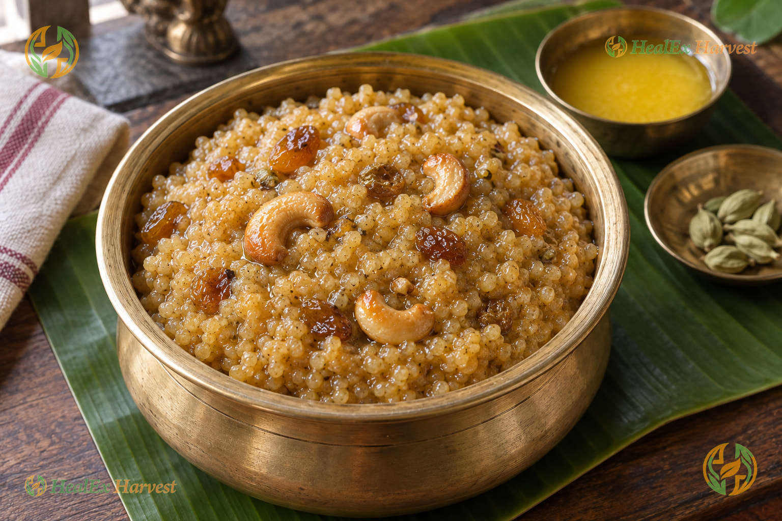 Traditional Temple Proso Millet Sweet Pongal (Varigalu / Cheena Payasam)