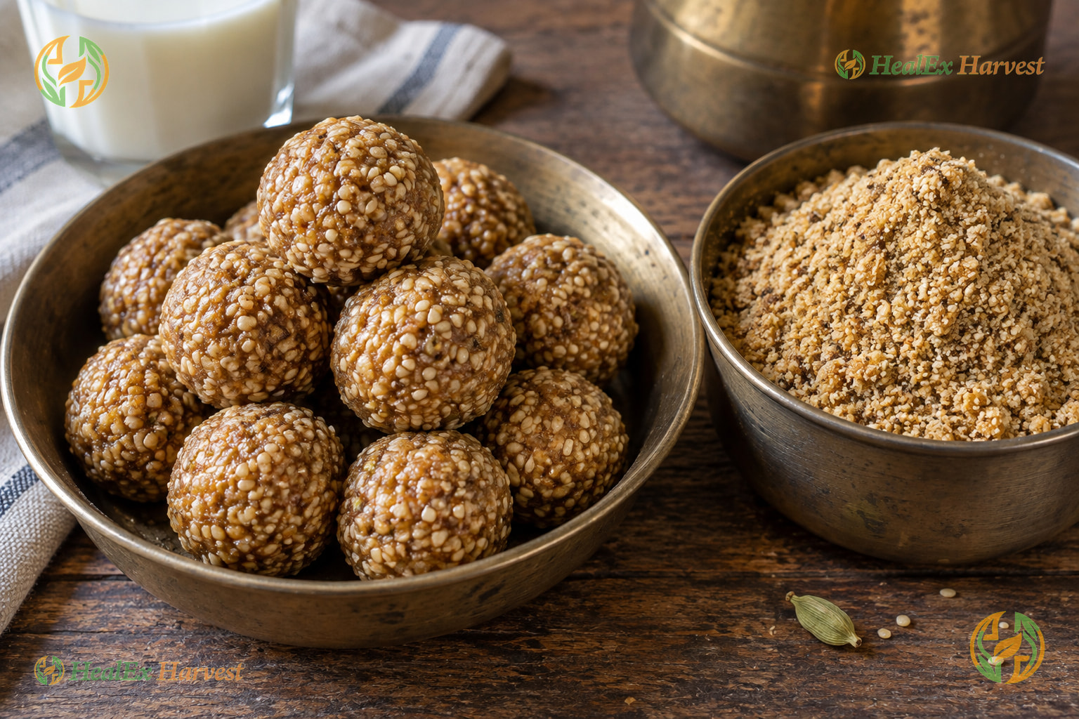 Calcium-Rich Sesame Til Ladoo & Aromatic Nuvvula Podi
